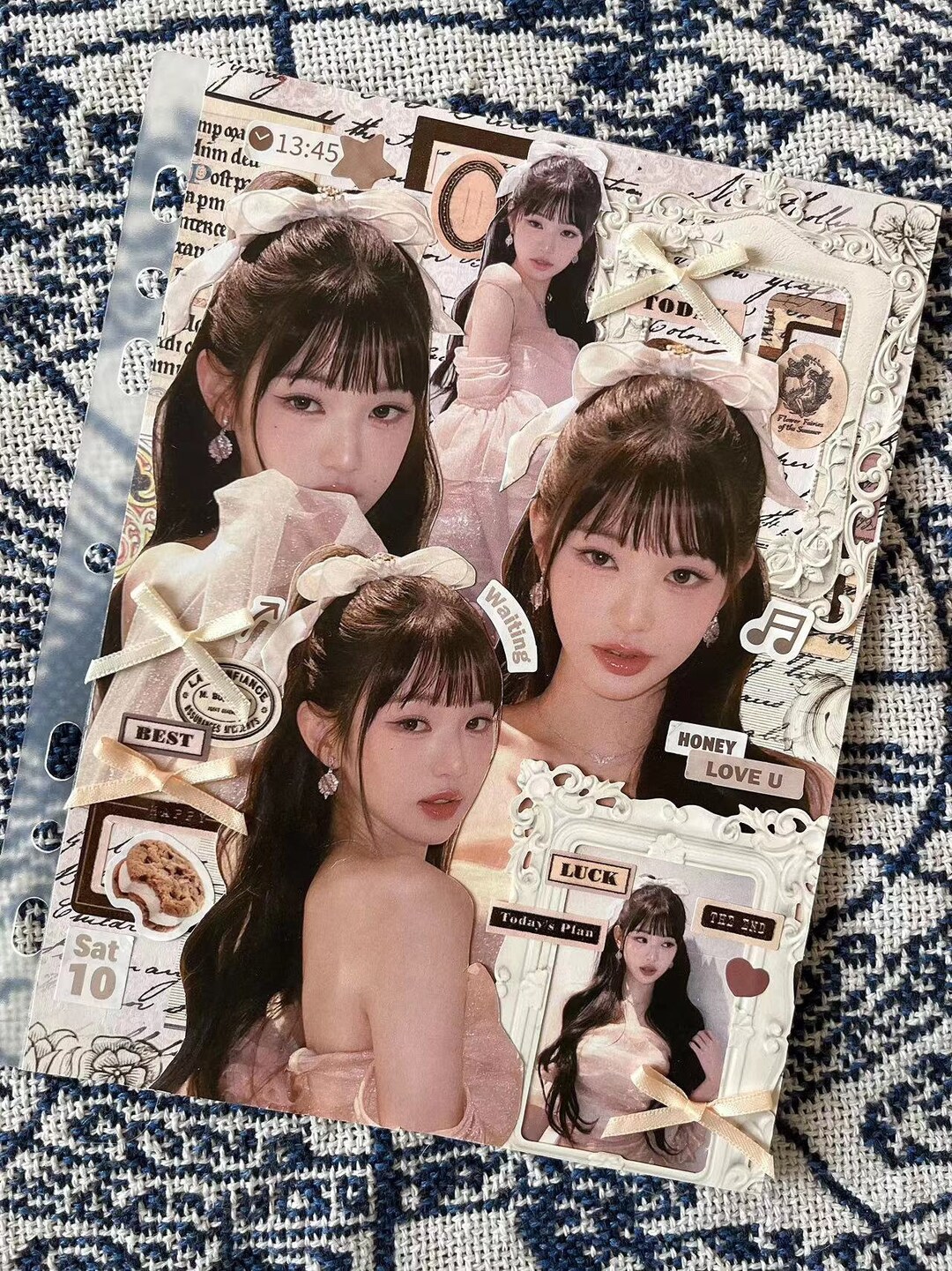 Baffle Collage Custom Baffle Collage for 7-hole A5 Card Bookk-pop wonyoung - Etsy UK