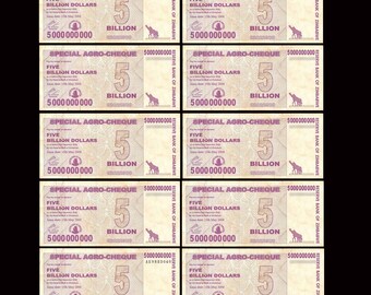 3x Zimbabwe 50 Billion Dollar Special Agro Cheque Bill Banknote Bond Check