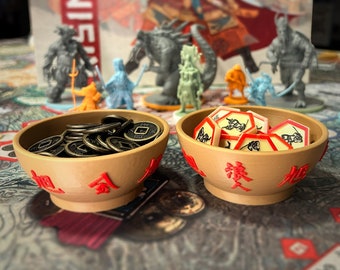 Rising Sun: Coin / Ronin Component Bowl Set - Rising Sun Board Game - Board Game Upgrades - Board Game Accessories