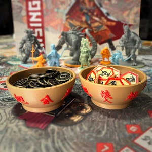 Rising Sun: Coin / Ronin Component Bowl Set - Rising Sun Board Game - Board Game Upgrades - Board Game Accessories