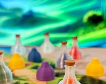 Wandering Towers: Potion Flaschen und Füllen - Brettspiel Upgrades - Brettspiel Zubehör