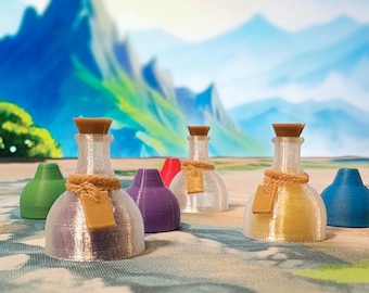 Wandering Towers: Potion Bottles and Fill - Board Game Upgrades