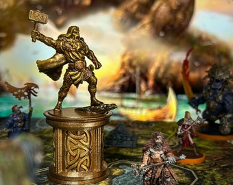 Blood Rage: Deluxe Gods of Asgard - Pedestals and Card Tray