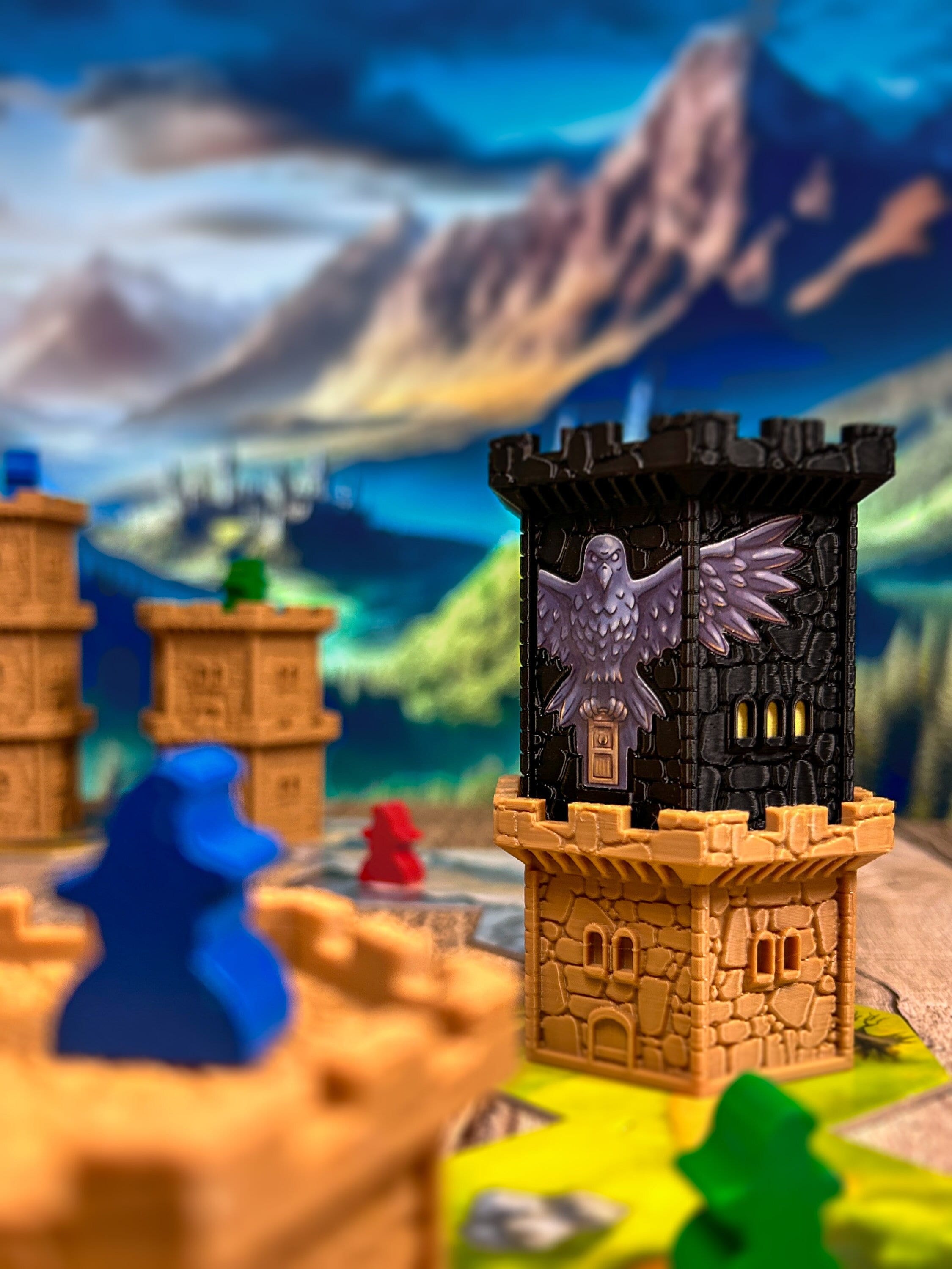 Wandering Towers: Türme Ersatz - Brettspiel Upgrades - Brettspiel Zubehör