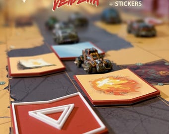 Thunder Road: Vendetta - Hazard Tile Upgrades and Stickers - Officially Licensed