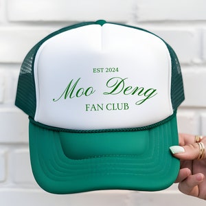 Moo Deng Trucker Hat, Moo Deng Hat, Moo Deng Fan Club, Pygmy Hippo, Baby Hippo, Moo Deng Hippo, I Love Moo Deng, Moo Deng Gifts
