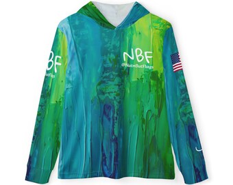 Caribbean Blue NBF fishing hoodie