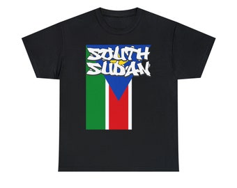 Soudan du Sud - Tee-shirt unisexe en coton lourd