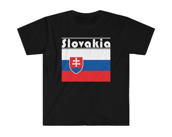 Cadeau de T-shirt de drapeau de la Slovaquie - unisexe confortable