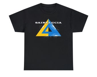 SAINT LUCIA - T-shirt unisexe en coton épais