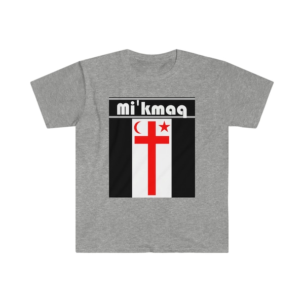 Mi'kmaq Flag T-Shirt Gift - Comfortable Unisex