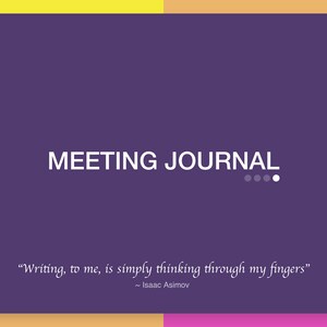 Digitales Meeting Journal Lila - GoodNotes Journal, Notability Journal, iPad Journal