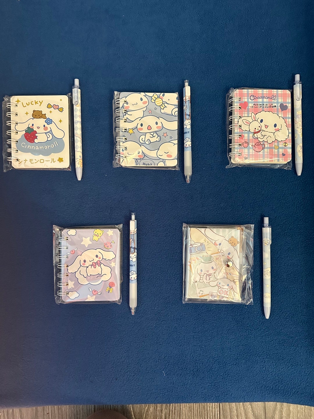 Cinnamoroll Stationery Set Mini Notepad and Pen Sanrio Etsy