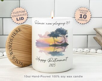 Funny Personalized Retirement Gift, Funny Soy Wax Candle Gift for Coworker, Custom Retirement Smells Like Candle, Happy Retirement Gift