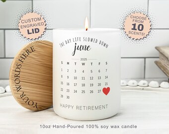 Funny Personalized Retirement Gift, Funny Soy Wax Candle Gift for Coworker, Custom Retirement Smells Like Candle, Happy Retirement Gift