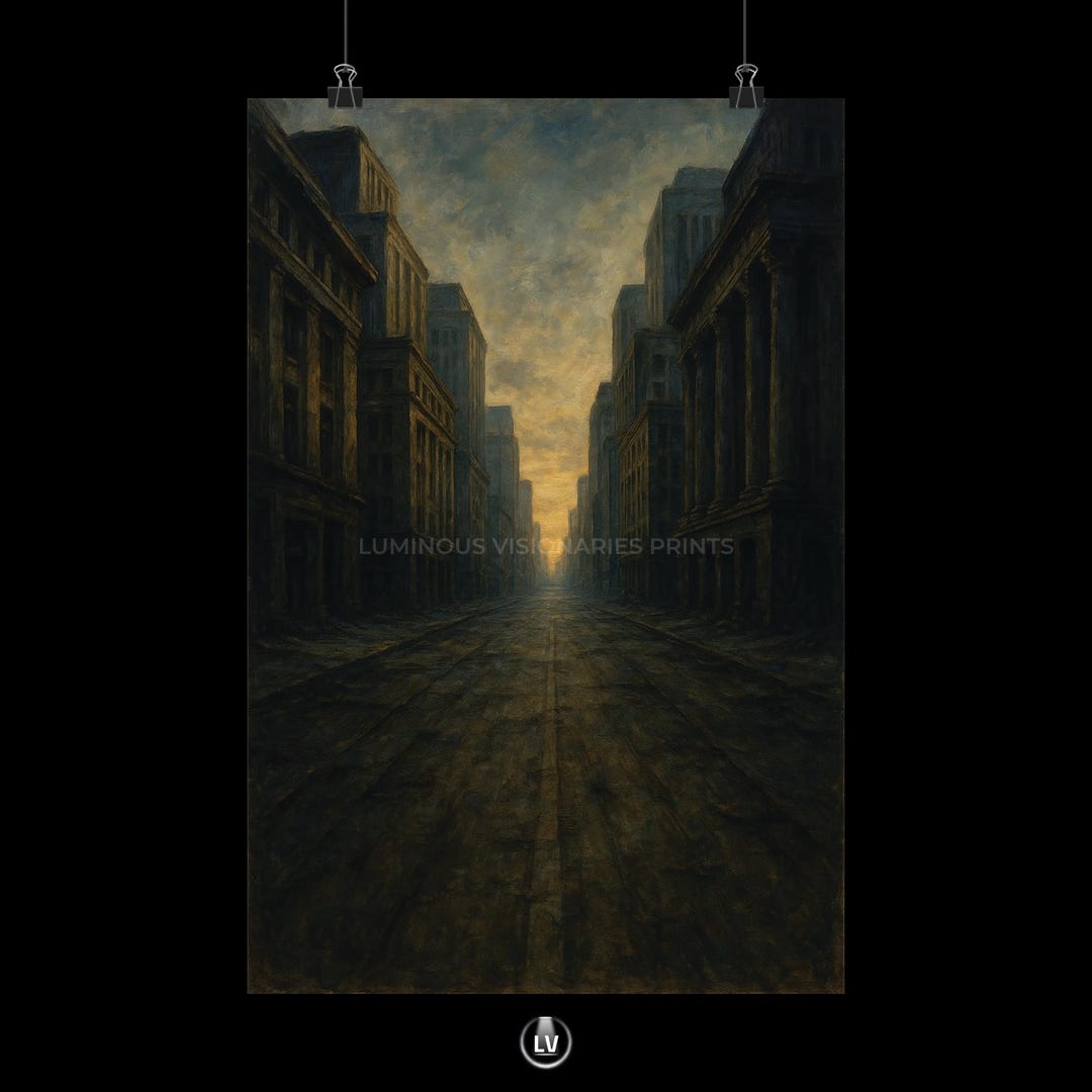 Urban Serenity Matte Poster, Cityscape Wall Art (multiple Sizes ...