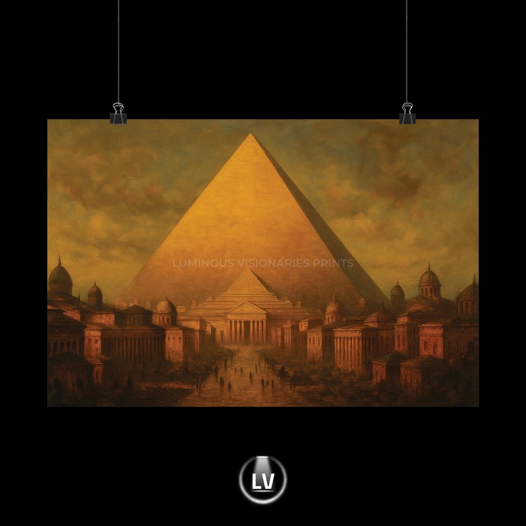 Egyptian Pyramid Poster: Vintage Desert Wall Art (matte Finish) | APACS ...