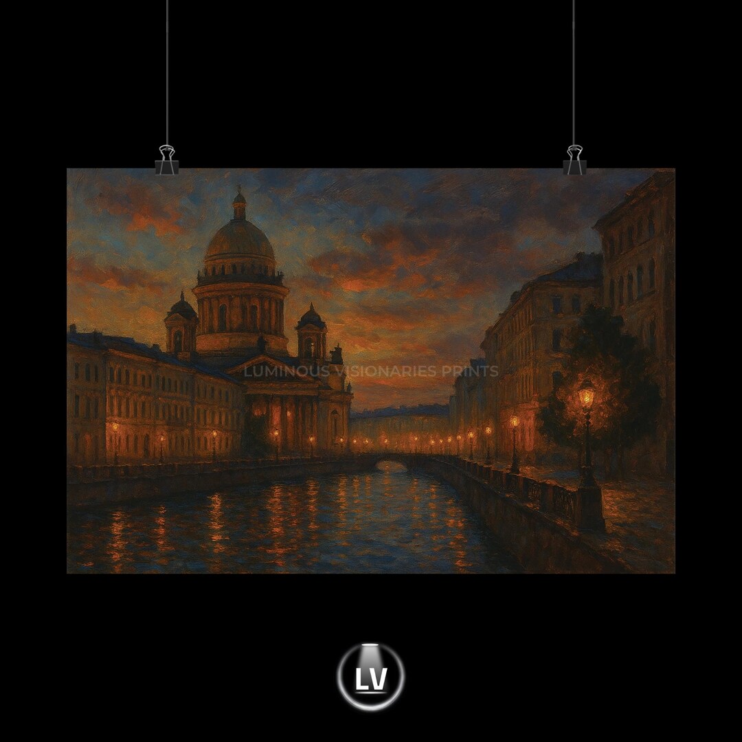 Elegant Matte Horizontal Poster, Cityscape Wall Art, Home Décor, Gift ...