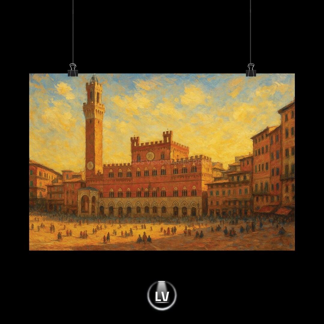 Matte Italian Architecture Poster - Horizontal, Warm Colors | APACS ...