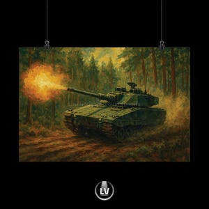 CV 90105 XC-8 Matte Poster, Militär Wandbild, Militär Dekor, Geschenk für Ihn, Vintage Panzer Druck, Armee Raum Dekor, Einzigartige Wand Kunst | APMT #6