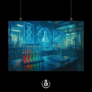Scientific Lab Matte Poster, Chemistry Wall Art, Science Decor, Gift for Scientists, Classroom Art, Laboratory Print | APST #1