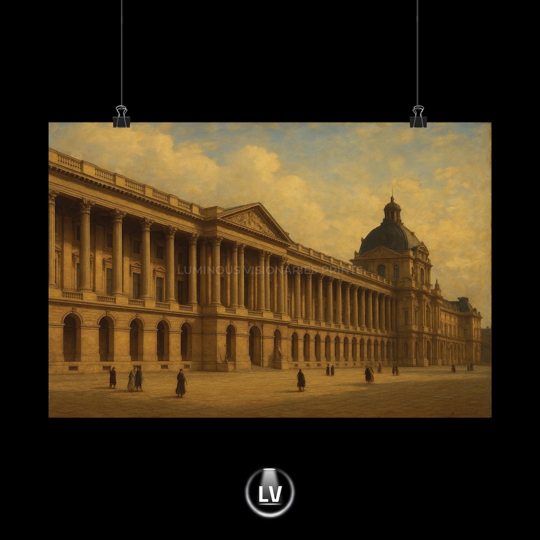 The Louvre Horizontal Posters for Art Lovers, Vintage Wall Art, Home ...