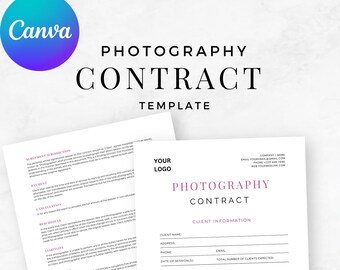 Client Agreement | Wedding Photography Contract Template | Instant Download | Booking Form | Photographer Marketing Business Form