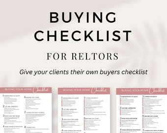 Real Estate Template | Real Estate Marketing | Home Buyer Packet | Canva Template | Real Estate Checklist Bundle | Buyer Intake Form, #2