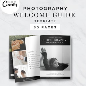 Client Welcome Packet | Welcome Guide Template | Client Guide Template | Styling Guide Photography | Photographer Brochure | Canva Template