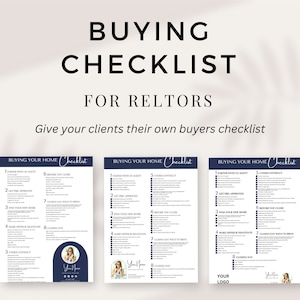 Real Estate Template | Realtor Marketing Tools | Real Estate Checklist For Buyers | Real Estate Marketing | Prep - Listing Template, #2