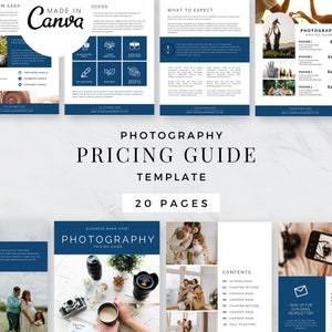 Photographer Pricing Guide Template Wedding | Photographer Client Guide | Senior Pricing Guide Sheet Template | Welcome Guide With Text