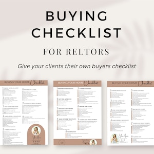 Real Estate Template | House Hunting Form | Home Buyer Guide | Closing Day Checklist | Buyer Packet | Buyer Consultation Questionnaire, #2