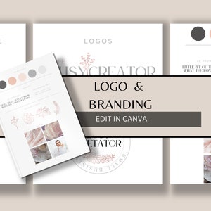 Diy Logo Design | Custom Logo Design | Branding Package | Brand Sheets | 65 Brand Board Templates | Mood Board Templates | Branding Kit