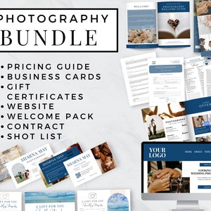 Photographer resource bundle Photography Workflow Pricing Guide Modern Pre-Written Client Guides Social Media Templates  Email Templates