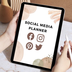 Social Media Content Planner: Digital Creator Template (Canva Editable)