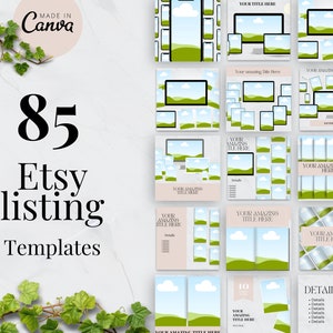 Canva Listing Template | Drag And Drop Mockups | Invite Mockup Template | Invitations Listing Mockups | Etsy Mockup Bundle | Edit In Canva