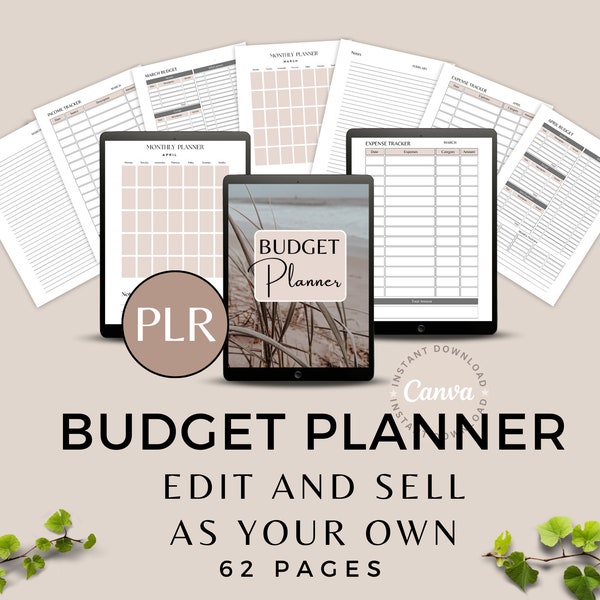 Plr Budget Templates | Commercial Resell Rights | Plr Monthly Budget Spreadsheet | Master Resell Rights | Budget Planner | Finance Planner