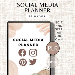 Social Media Planner: Content Creator Template (Digital Download)
