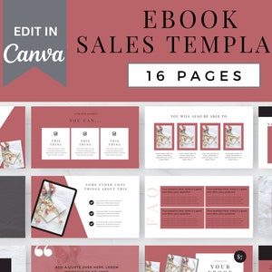Canva Ebook Template | Minimalist Magazine Template | Blogger Ebook Template | Workbook Template Canva | Bloggers. Opt In | Editable Ebook