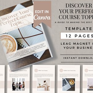 Course Creator Template | Ebook Template | Course Creation Planner | Canva Template | Course Template Bundle | Sales Page