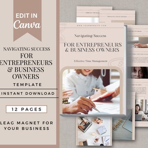 Lead Magnet Template | Ebook Template | Checklist Templates | Editable Marketing Lead Magnet | Spiritual Business | Course Lead Magnet