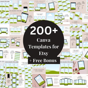 Etsy Listing Mockup Template | Canva Listing Template | Interior Mockups | Etsy Mockup Bundle | Etsy Seller Guides | Sell On Etsy