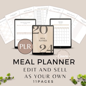 Plr Templates | Digital Planner | Commercial Use Planner Template | Plr Digital Journal | Canva Template | Master Resell Rights
