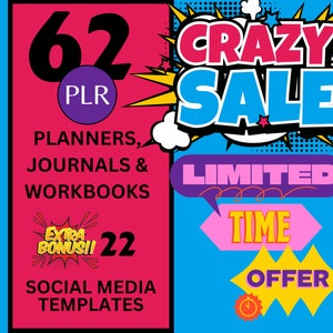 PLR Canva Planner Bundle: Commercial Use Templates (Digital Download)