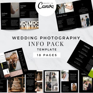 Photography Guides | Wedding Photographer | Editable Elopement Magazine Template With Copy | Client Guide Template | Marketing Brochure