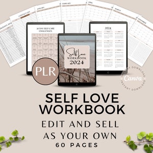 Done For You | Self-Love Journal | Self Love Workbook | Plr Bundle | Canva Editable | Plr Printables | Plr Ebook | Resell Rights