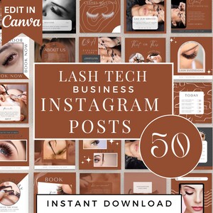 Lash Extension Posts | Lash Tech Highlight Covers | Lash Tech Instagram Post Templates | Acuity Scheduling Website | Story Posts