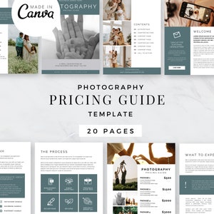 Photographer Pricing Guide Template Wedding | Client Guide Template | Wedding Photography Pricing Template | Magazine Template