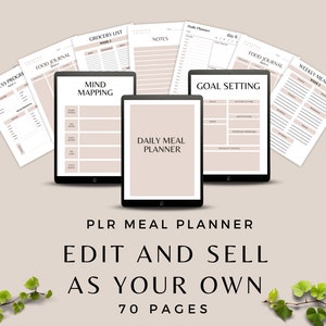 Plr Templates | Digital Planner | Commercial Use Planner Template | Plr Digital Journal | Canva Template | Master Resell Rights