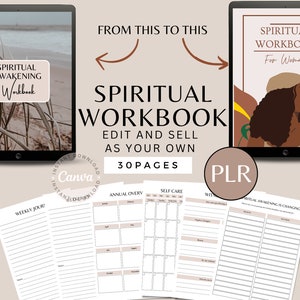Plr Workbook | Plr Manifestation Journal | Plr Products | Plr Digital Planner | Editable Canva Templates | Plr Printable | Self Love Coach